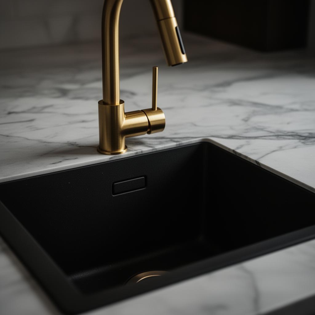 Brass faucet detail